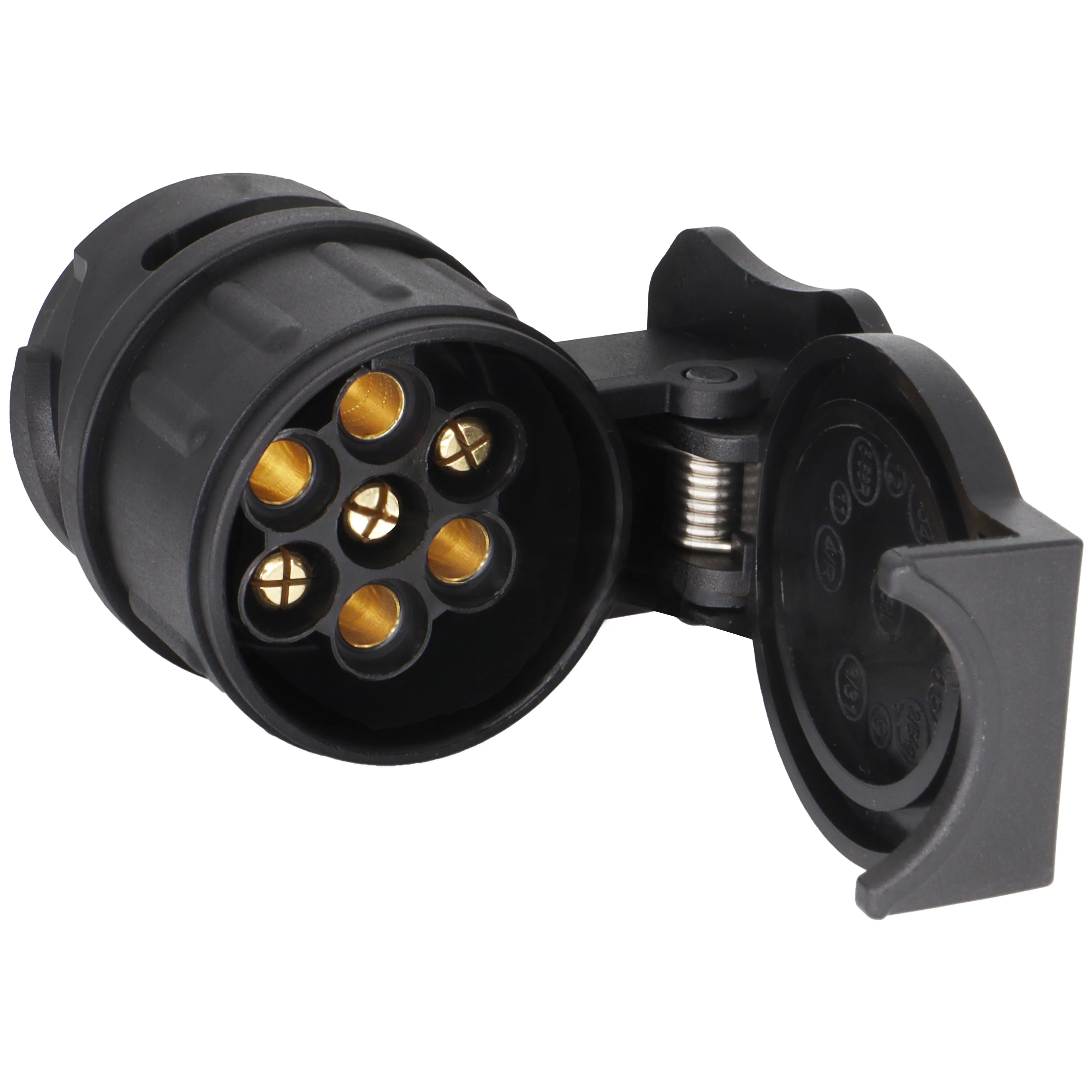 13 To 7 Pin Plug Trailer Adapter Caravan Connector 12V Towbar Towing Durable Waterproof Plugs Socket Wiring Protect Connections