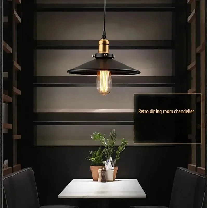 Vintage Pendant Lights Vintage Pendant Light Decoration Salon Edison Loft Style Vintage Industrial Retro Pendant Lamp E27 Holder Iron Restaurant Lights