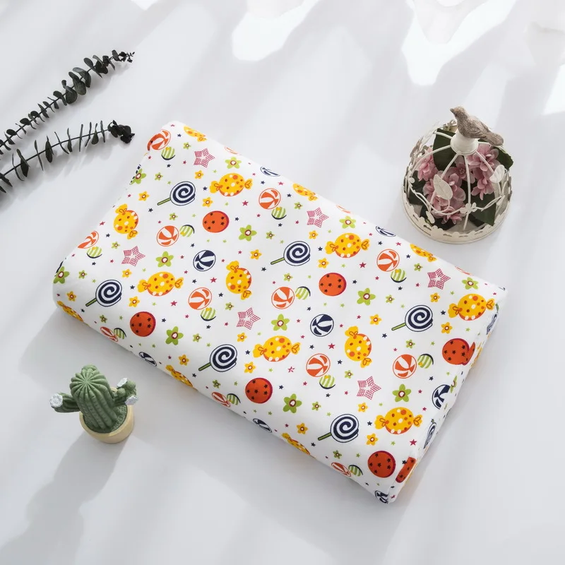 Soft Cotton Pillowcase Children's Latex Pillowcase Baby Cartoon Rubber Memory Pillow Cover Dinosaur Cushions Cover Home Decor 4