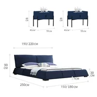 Lit doux en duvet simple, filet de gril conviviale ré, lit rouge, 1.8m, chambre principale, lit de mariage 6
