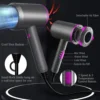 2000W Anion High-Speed Hair Dryers Styling Electric Turbine Safety Low Noise Quick Drying Cold Hot Wind Suitable For Home Salons 3
