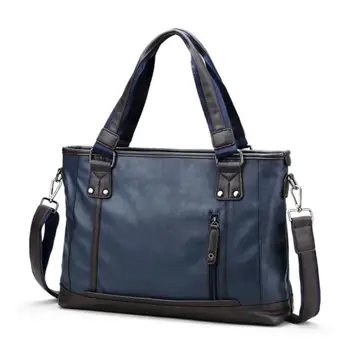 Valigetta da uomo casual di design di marca Borsa da lavoro in pelle Borsa da viaggio vintage da uomo Borsa a tracolla per computer Borse per laptop bolso 가