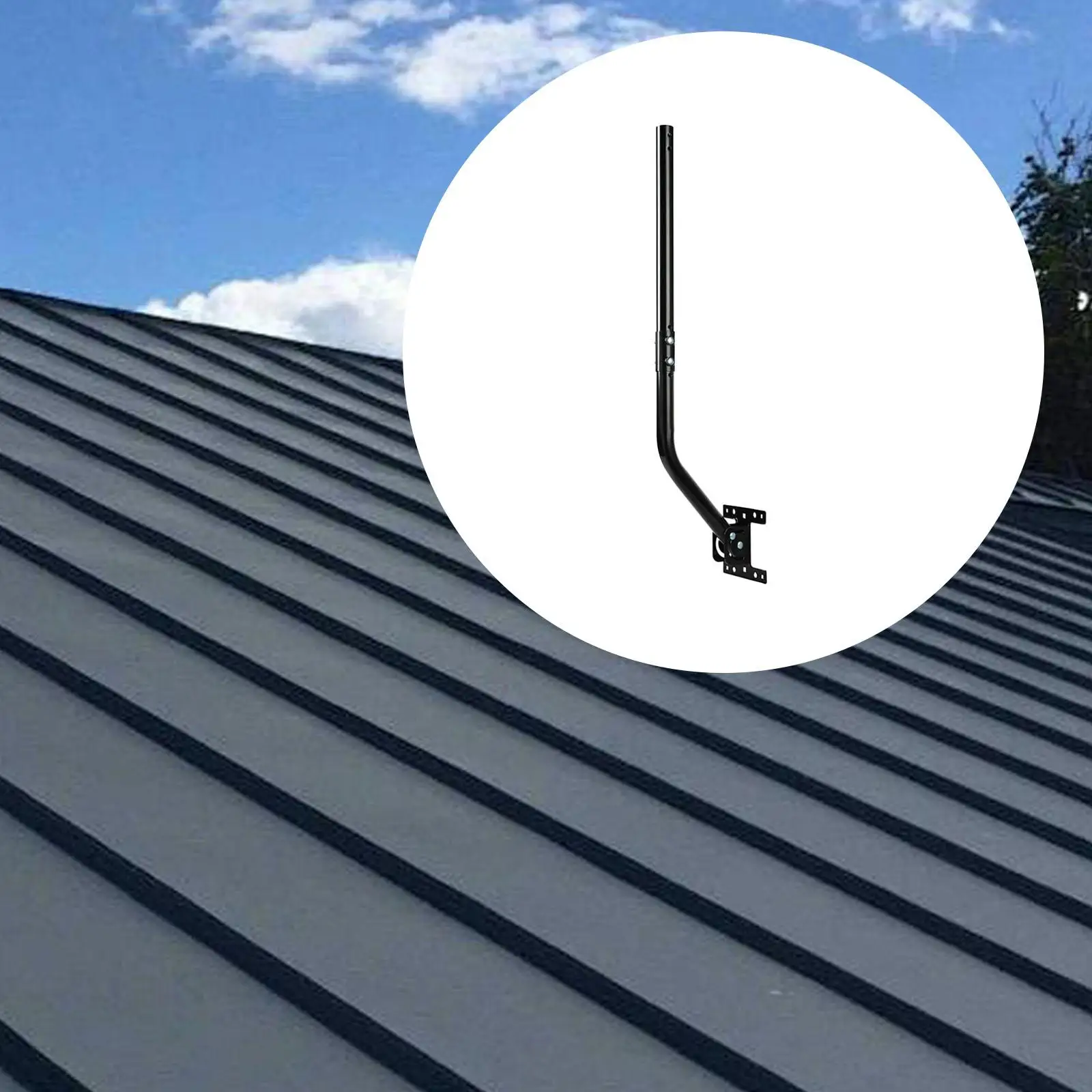 

Roof Mount Kit for Starlink Internet Satellite Simple Installation Sturdy Mount Base 19cmx11.9cm Wall Mount Bracket Adjustable