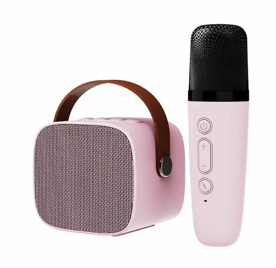 Bluetooth Speaker Bluetooth Wireless Portable Speaker Multi-function Karaoke Microphone Music MP3 Player Karaoke Machine For Kids Adults Home