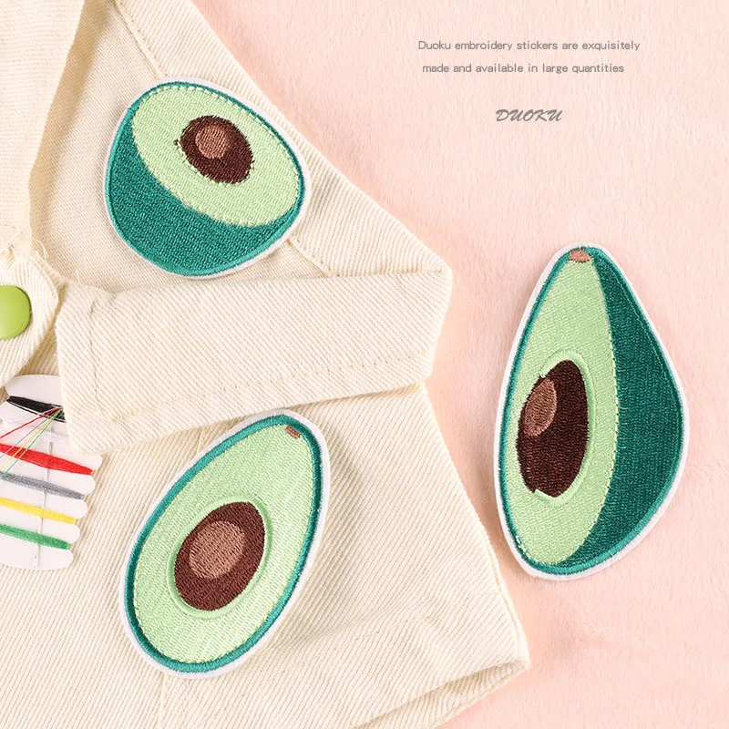 

Embroidered Label Fruit Avocado Clothing Shoes and Hats Accessories Chapter Jewelry Earrings Accessories Cloth Sticker