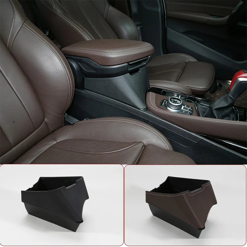 

LHD For BMW X1 F48 2016-2020 Car Central Armrest Storage Box Container Holder Tray Car Accessories For X2 F47 2018-2020