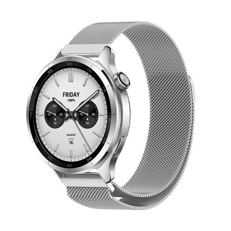 Elegant 22mm Milanese Stainless Steel Watch Strap - Classic Metal Solo Loop Wristband