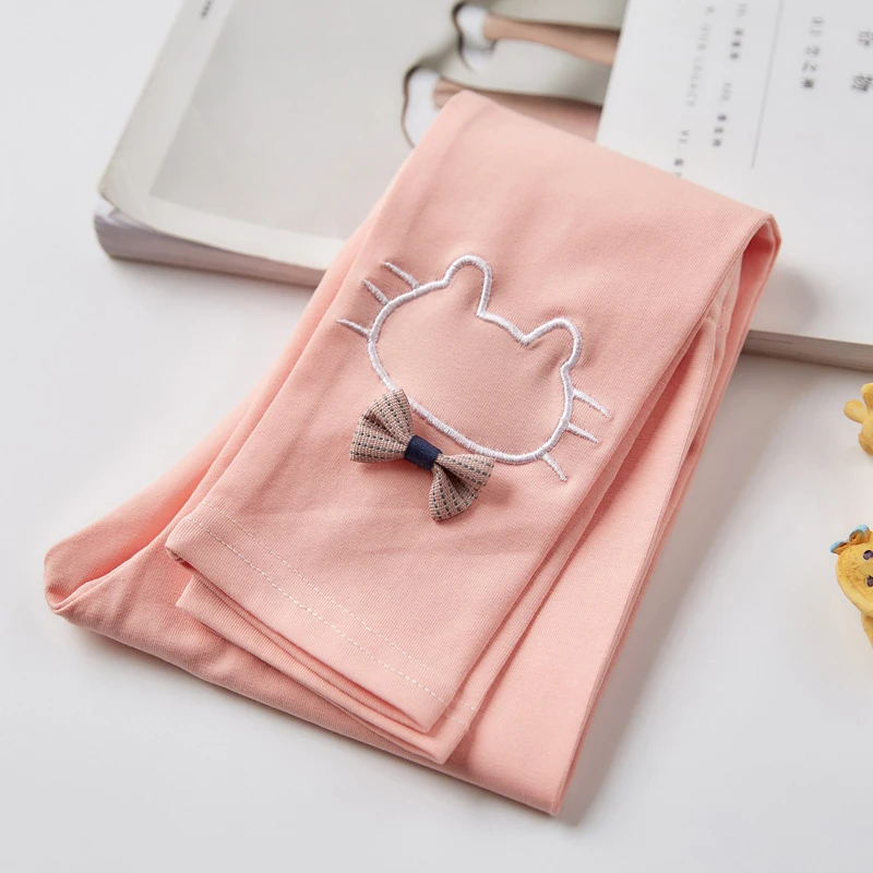 Spring Girls Leggings Cotton Trousers Kids Pants Girls Pants Skinny Print Cartoon Pattern Children Leggings Trousers girl leggings girl skirt trousers