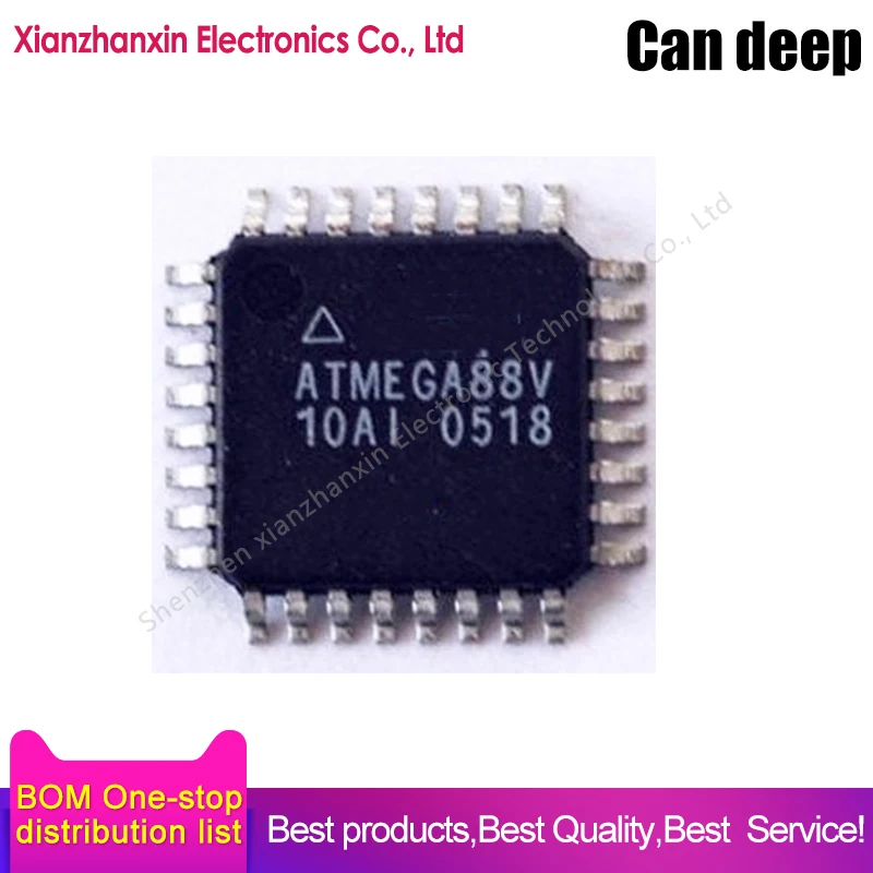 

2~10PCS/LOT ATMEGA88V-10AI ATMEGA88V QFP32 New micro controller