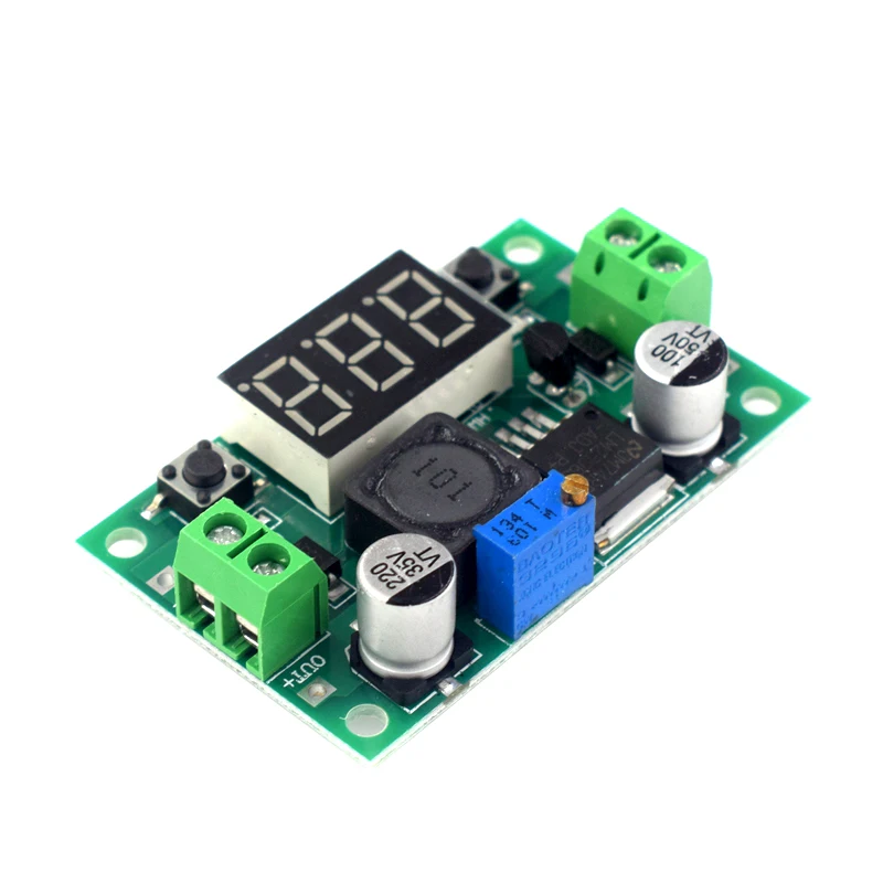 DC-DC 벅 컨버터 스텝 다운 전원 공급 장치 모듈, LM2596S, LM2596, 조정 가능한 DC4V-40V 전압 조정기, 디지털 디스플레이