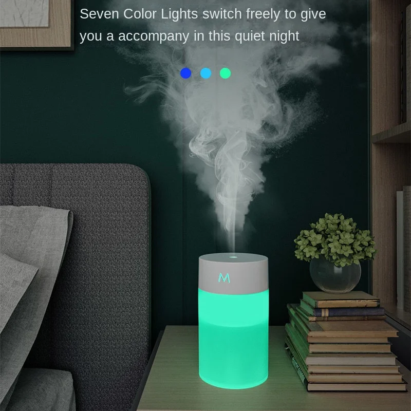 260ML Air Humidifier Ultrasonic Portable Sprayer Wave Mini Aroma Diffuser USB Essential Oil Nebulizer LED Light Home Car