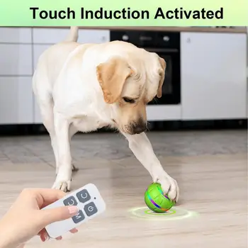 Automatic Dog Toy Bright Led Lights Interactive Enrichment Puppy Toys Interactive Ball For Playful Engagement Remote Control 4