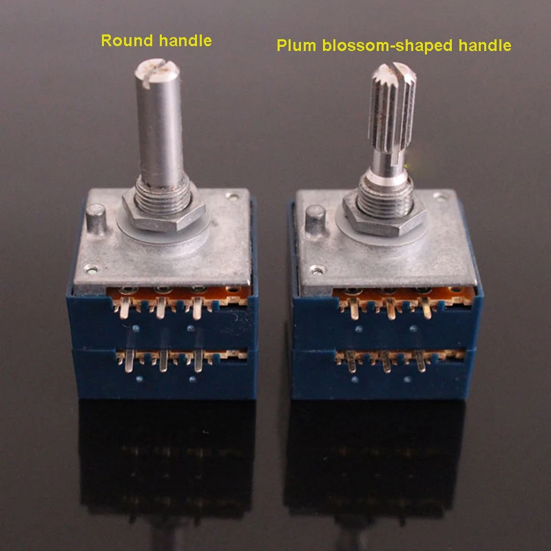 일본 오리지널 ALPS RK27 블루 쉘 더블 HiFi 오디오 볼륨 조절 전위차계(PCB 포함)