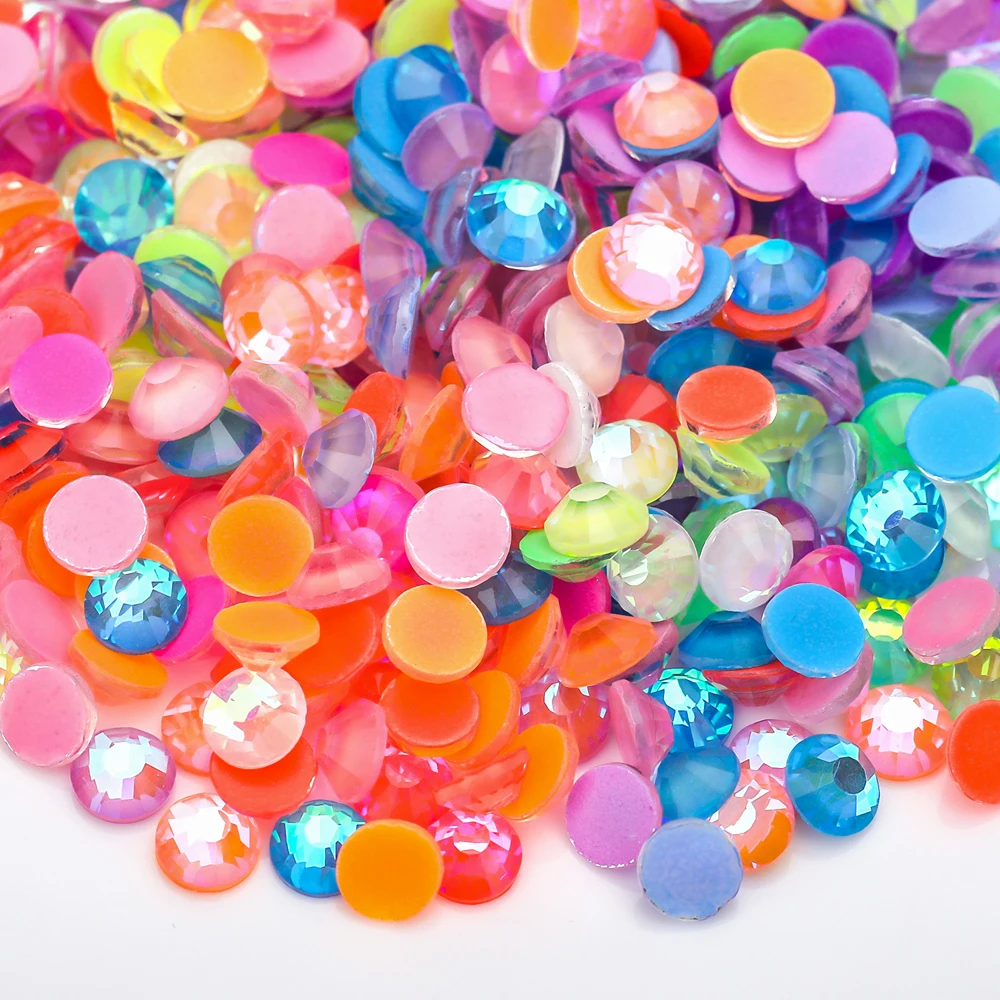 VC All Size Glitzer Neon Nicht Hotfix Strasssteine Fluoreszenz DIY Nail Art Kristalle Diamant Strass Edelsteine für Charms Kleid – Detail 17