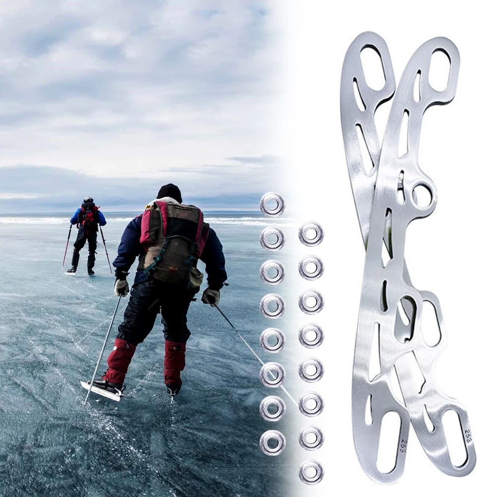 253/290 MM Skating Replacement Blades 1 Pair Ice Skating Blade Stainless Steel Inline Figure Skate Blade for Skate Shoes