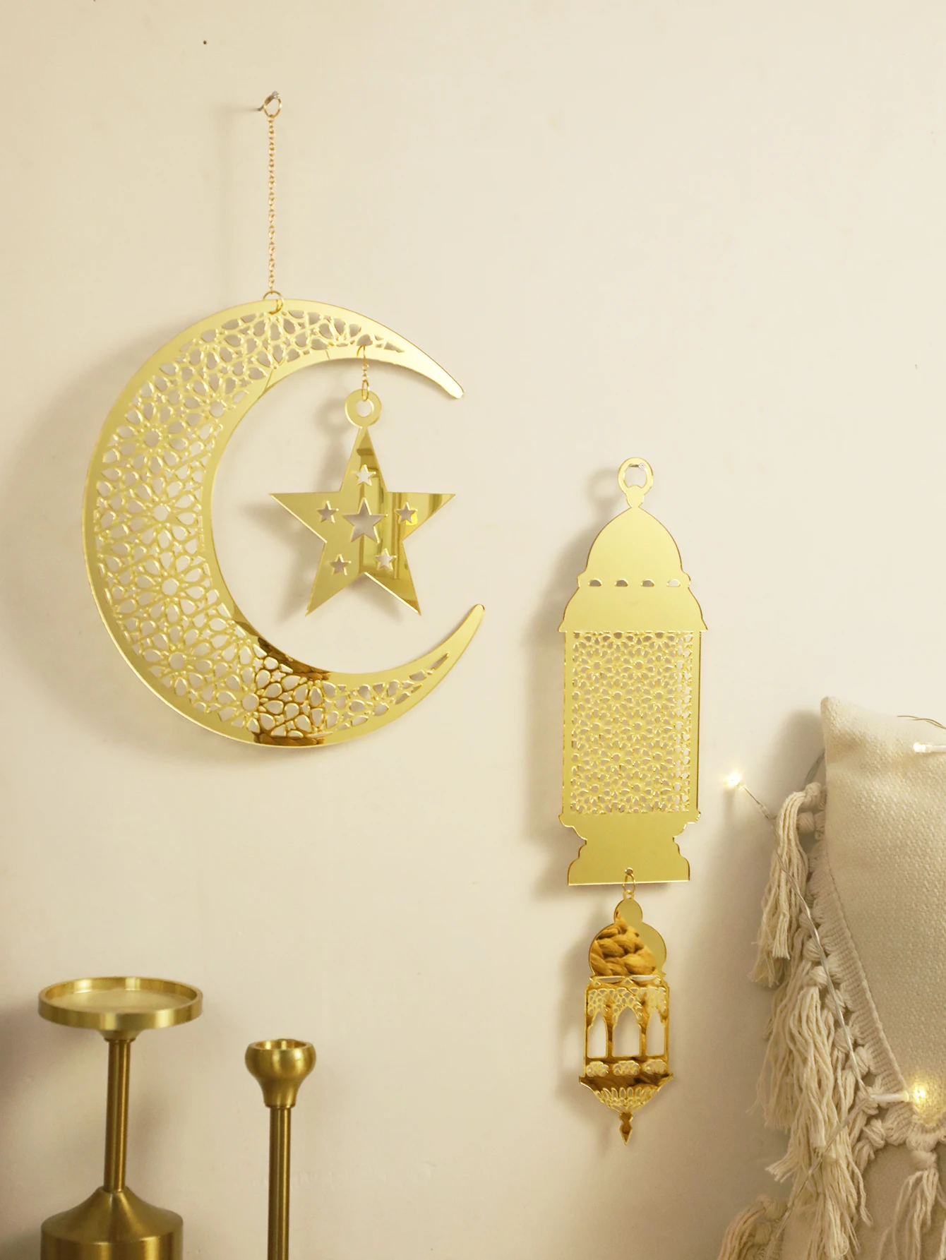 ラマダン吊り旗ラマダン装飾 2025 家庭用カリーム援助 EID ムバラクイスラム教徒イスラム祭イードアルフィトルパーティー用品 -  AliExpress HunnmingRe 24個 ラマダンツリーオーナメント フェルトイードムバラクデコレーション イード アルフィトルハンギングキャッス 木製 オーナメント イスラム イード イスラム 星