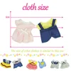2023 New Dolls Clothes 12 Style Dress Skirt Pants Vest 1/12 Compatible Forest Animal Family Plush Dolls Diy Girl Dress Up Toys 6