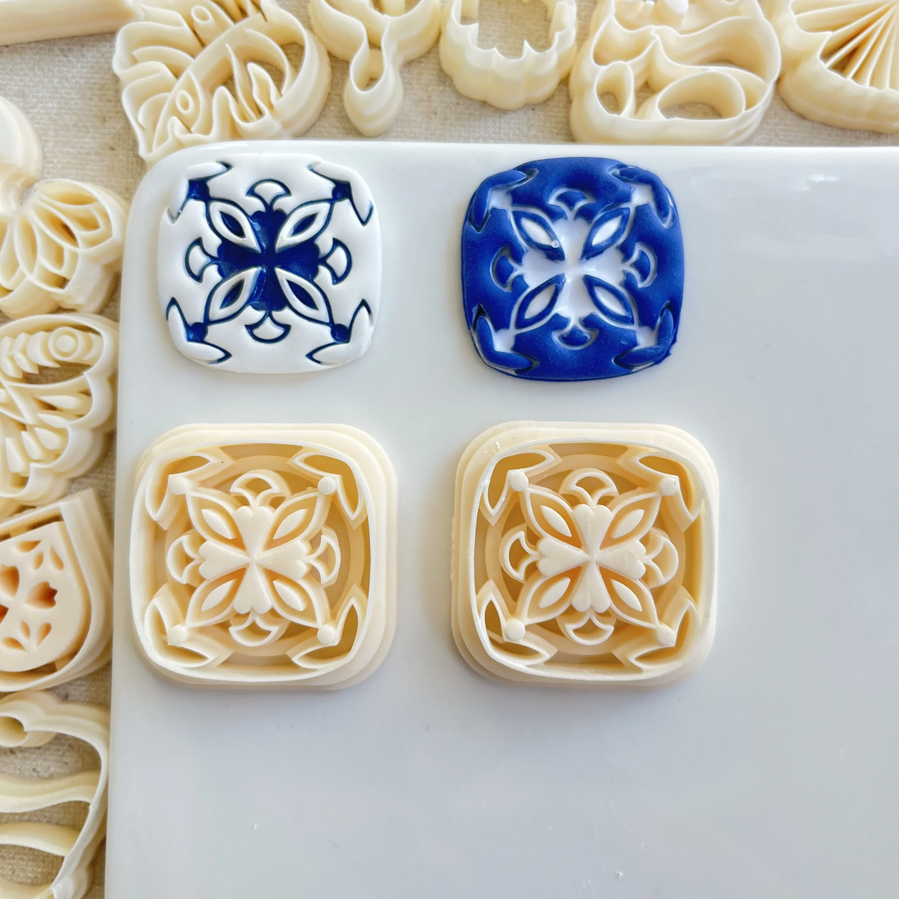 Floral Clay Stamp Cutter Mold 2