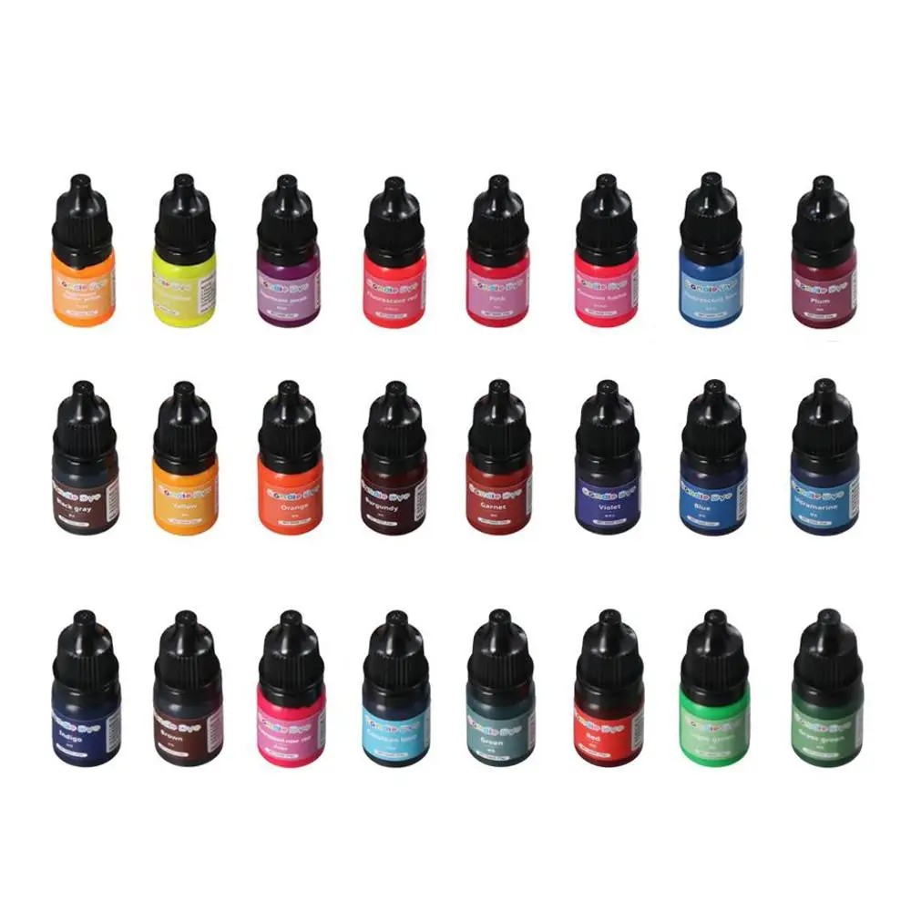 Candle dye kit diy candle dye set 24 30 Color Liquid Oil-Based dye Highly Concentrate Natural Candle Color Candle Wax Vivid for DIY Making