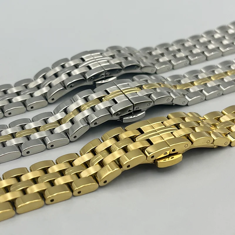 Premium Solid Stainless Steel Metal Watch Band Strap Bracelet