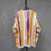 PFNW High Quality Pullover Knit Sweater Bittersweet Pattern Three-dimensional Wave Color Collision Ethnic Style Sweaters 12C1474 6