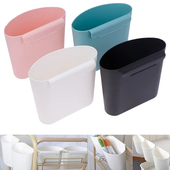 Household Back Hanging Plastic Storage Basket Kitchen Bathroom Mini Organizers Small Things Portable Storage Box Container 1