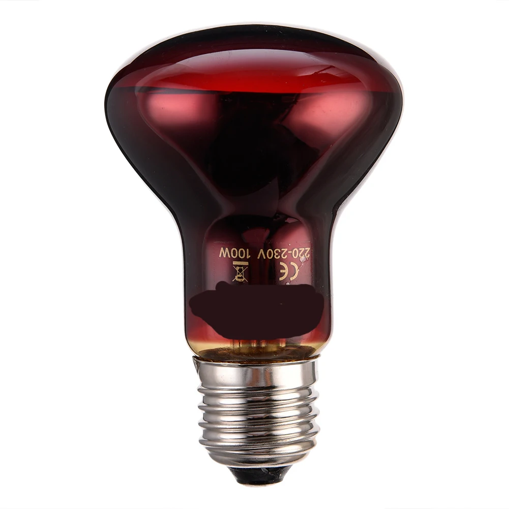 High Quality LED Red Reptile Night Light UVA Infrared Heat Amphibian Bird Snake Reptile Red Light Night Heating Lamp With