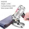 Electric Circular Knife Cutting Machine Clothing Electric Scissors Leather Fabric Paper Handheld Cutting Machine 220V 1