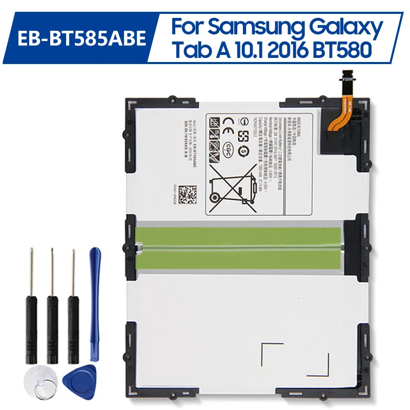 Replacement Battery Ebbt585abe Ebbt585aba For Samsung Tab A 10.1 2016