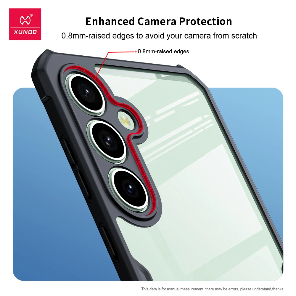 Xundd For Samsung Galaxy A36 A56 A26 A16 A55 5G A06 Case,Airbag Anti-drop TPU&Acrylic Back Ultra Clear Camera Protection Cover 3