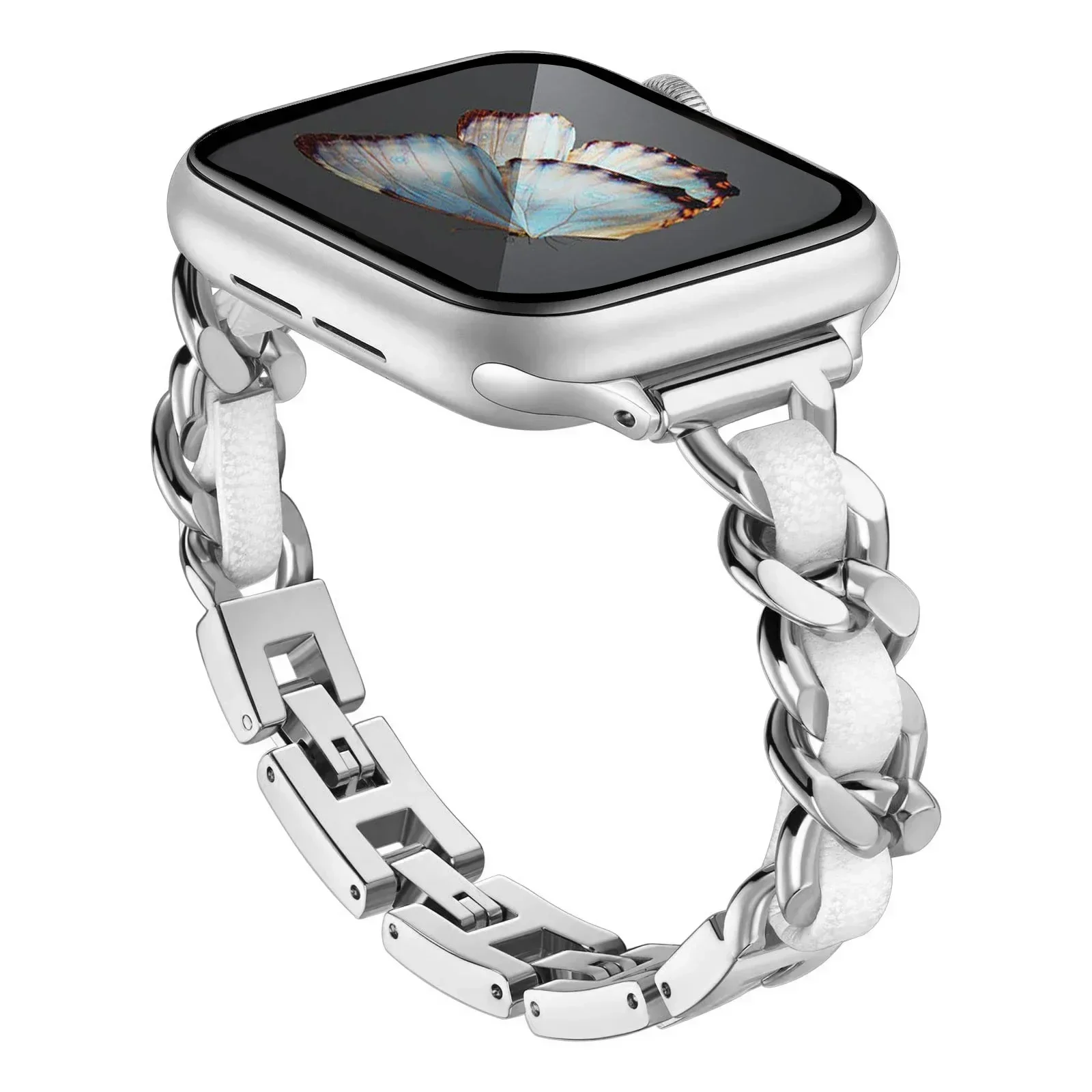 Premium Stainless Steel Watch Band - Elegant Metal Bracelet Strap