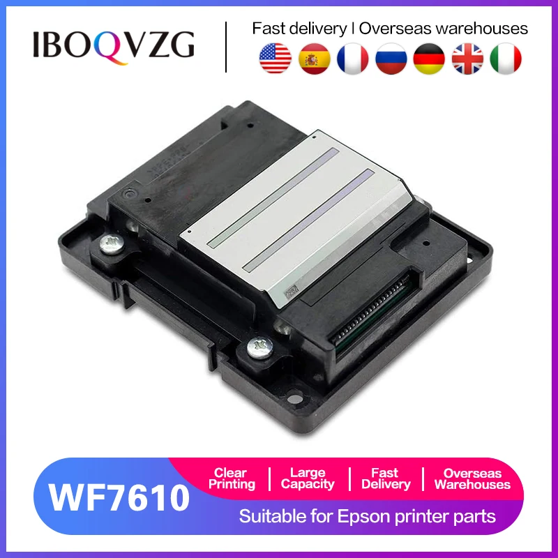 

IBOQVZG Printhead Fit WF-7610 For Epson WF7610 WF7620 WF7611 WF7111 WF7621 WF3641 WF7710 Color Inkjet Printer Head