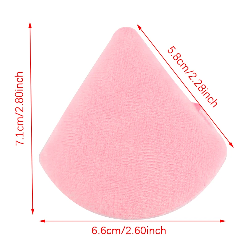Hot 3/6 Pcs make up Mini Powder Puff Face Beauty Cosmetic Triangle Velvet Powder Puff Reusable Foundation Makeup Sponges Puffs 6