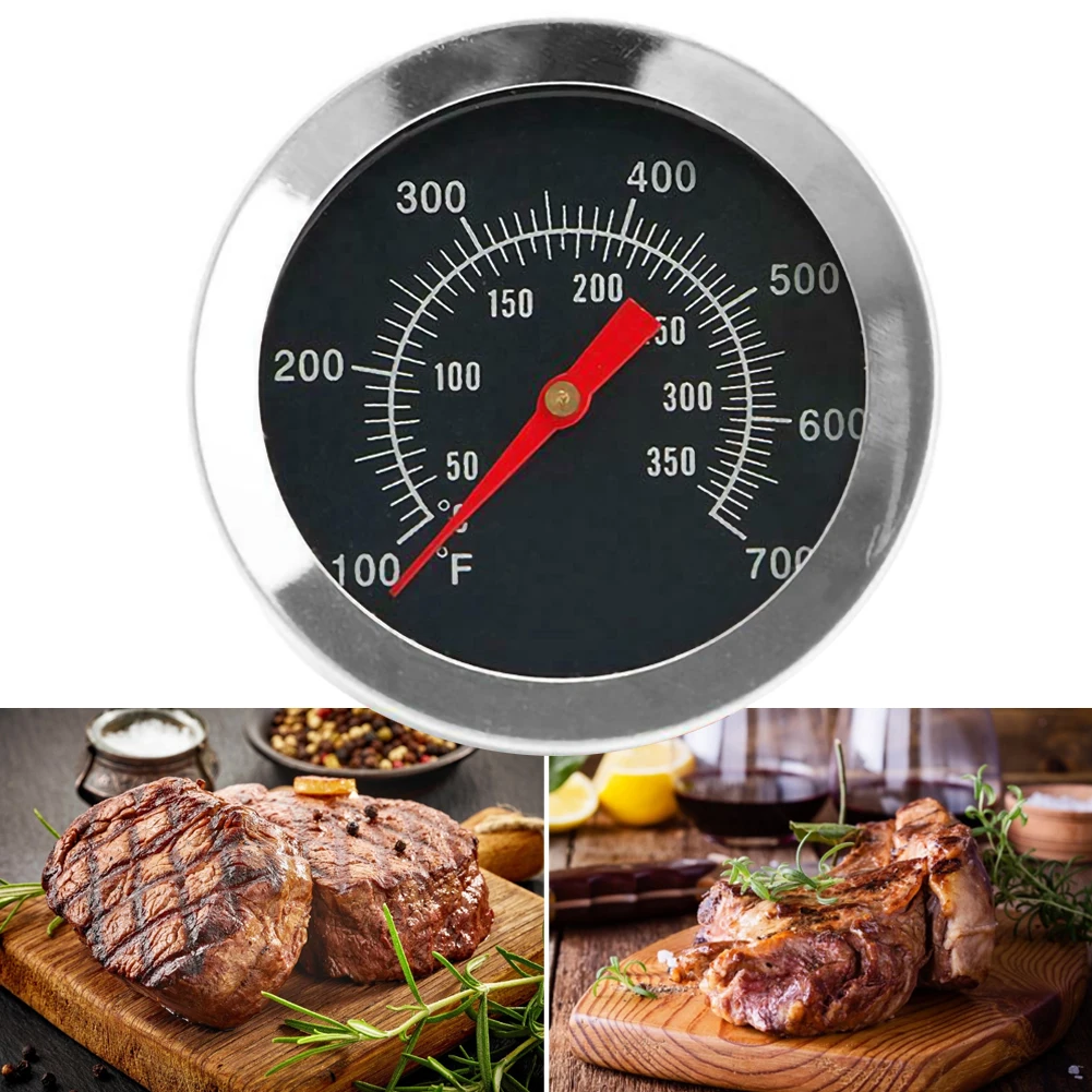 steel bimetallic thermometer bbq accessories bakeware camping with temp gage gauge dual tools thermometer outdoor g7d4 Stainless Steel BBQ Smoker Grill Thermometer Kitchen Temperature Gauge 50-350℃