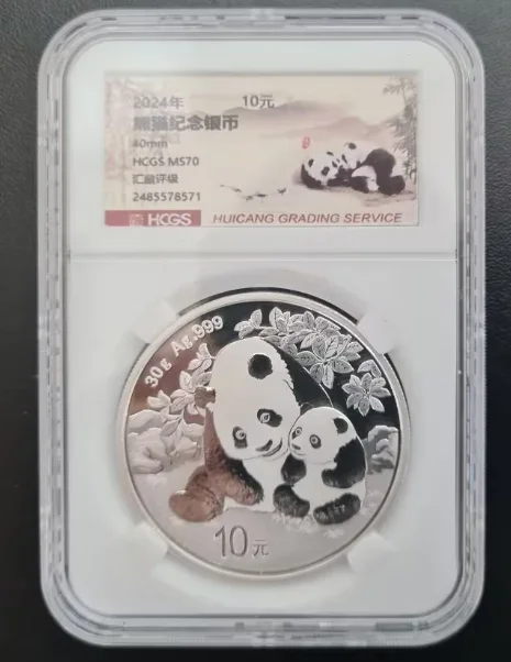2024年 純銀 パンダ銀貨 30g 中国 10元 シルバーコイン L114621