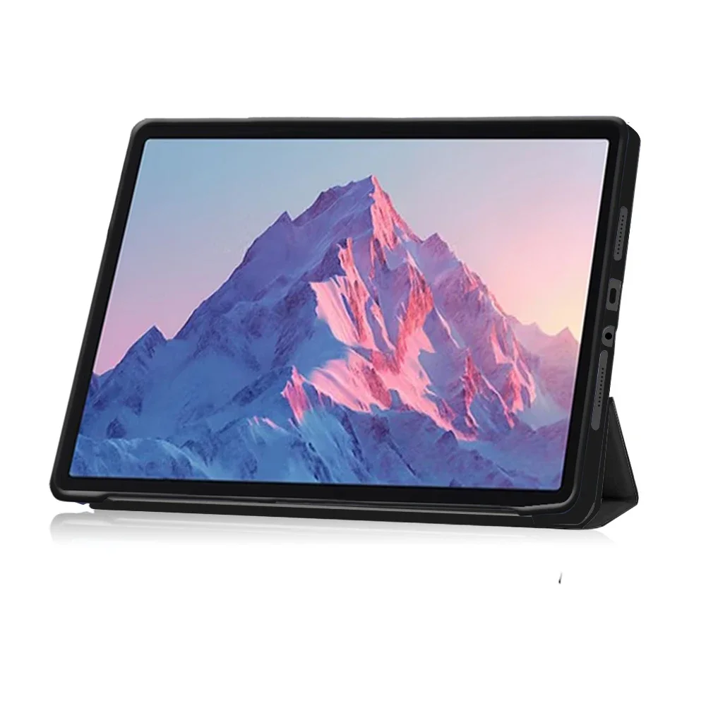 Premium Tablet Case with Triple-Fold Stand and Soft TPU Back