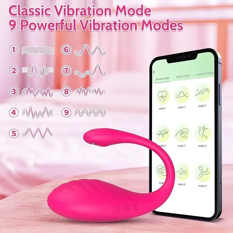 Sex Toys Vibrators Adult Toy Remote Vibrator App Control G Spot Vibrator with 9 Powerful Vibration Clitoral Stimulator 18 Women