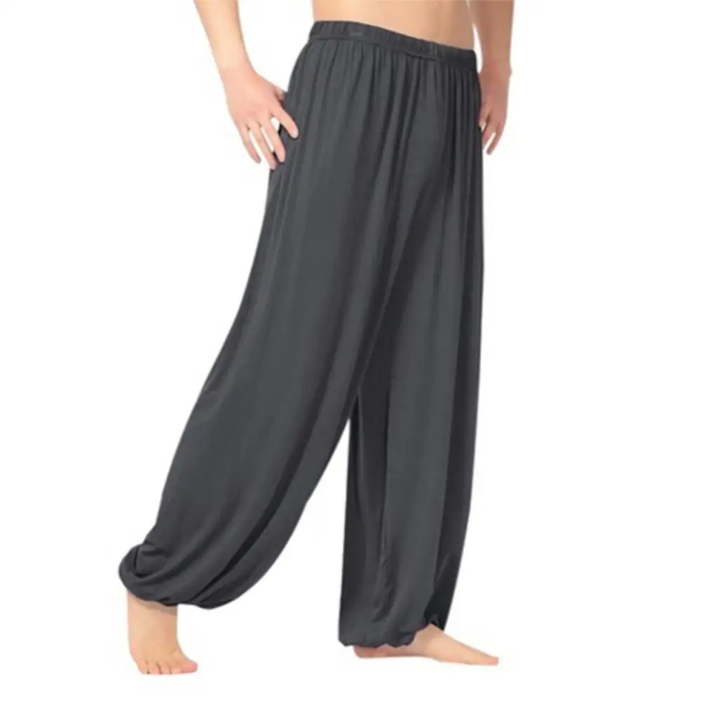 Men Jogger Pants Modal Men Pants Casual Baggy Yoga Harem Pants Summer Loose Breathable Casual Baggy Trousers Joggers Sweatpants