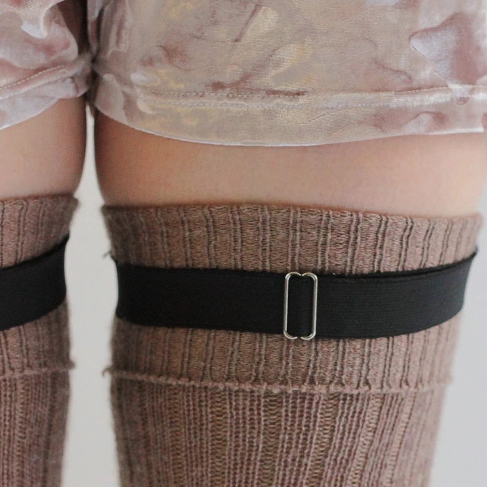 4 Pezzi Giurretta Donna Con Cinturini Regolabili - Calze Alte E Clip, Intimo Sensuale, Taglia Unica