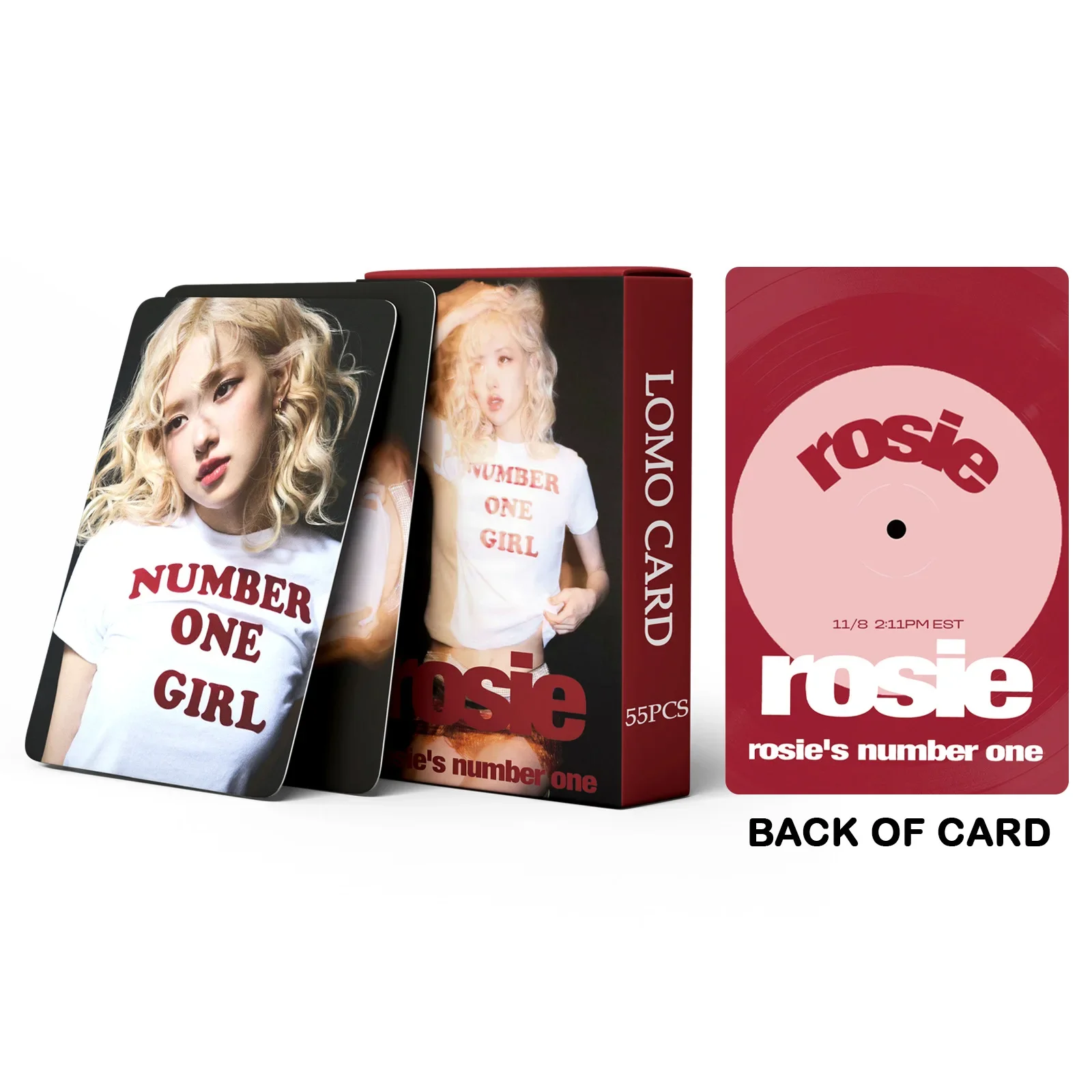 Kpop Born Pink ROSE Number One Girl ROSIE Lomo Card Postcards Photocard 55Pcs/Set for Fans Collection Gifts collectible cards