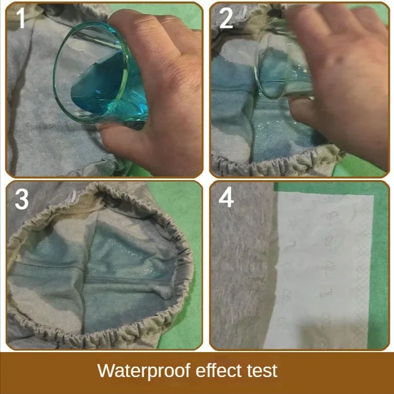 Waterproof Diaper Pants for The Elderly Leak-proof Long Pants Washable Cotton Adult Urine Pads Paralyzed Bedridden Men Women reusable diapers disposable adult diapers incontinence bed pad