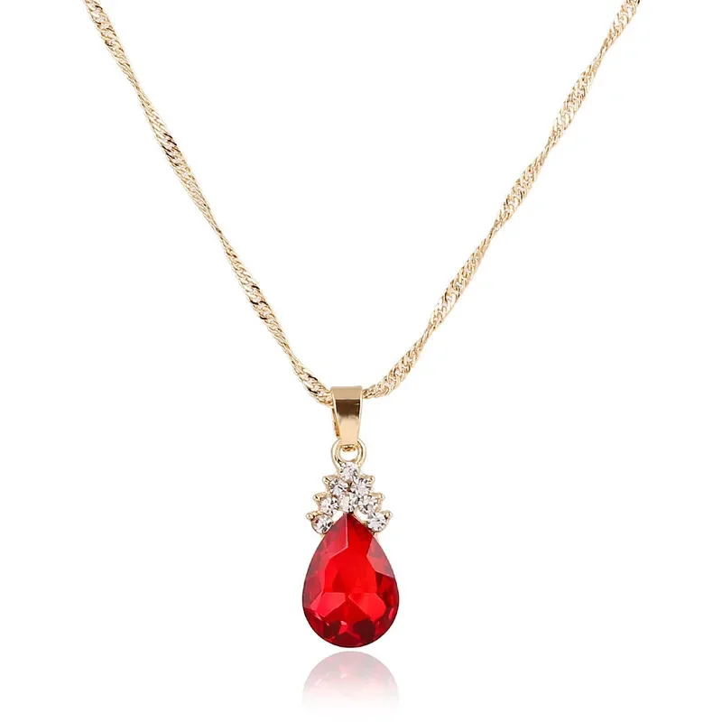 3pcs/set Gold color Jewelry Sets Wedding Beads Crystal Bridal Jewellery bridal necklace earrings wedding party gift set - 3