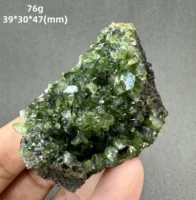 Cristal de Ludlamite RARE — Minéral de phosphate vert vibrant — Brésil — Spécimen naturel 2