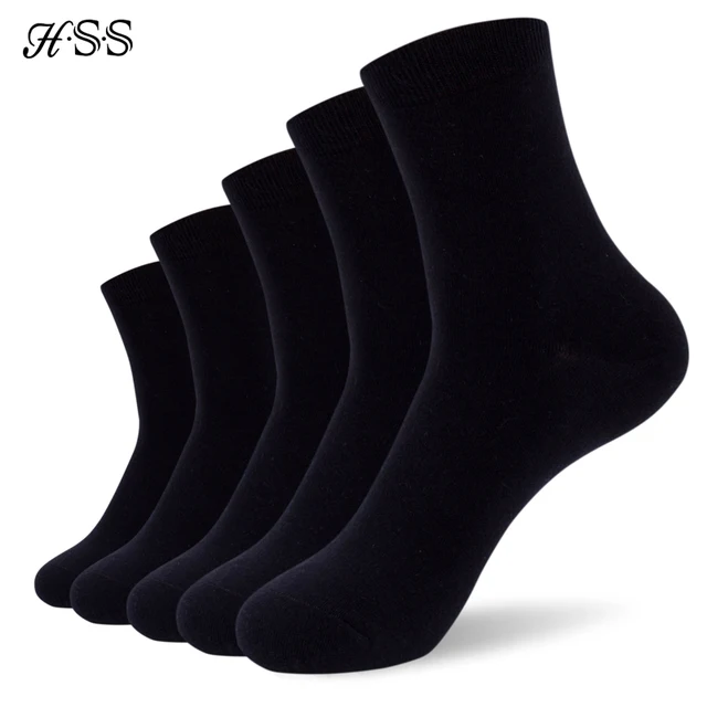 10 paires/lot chaussettes en coton pour hommes d'affaires nouveau Style chaussettes décontractées noires doux respirant été hiver chaussettes longues grande taille (7-14) 1