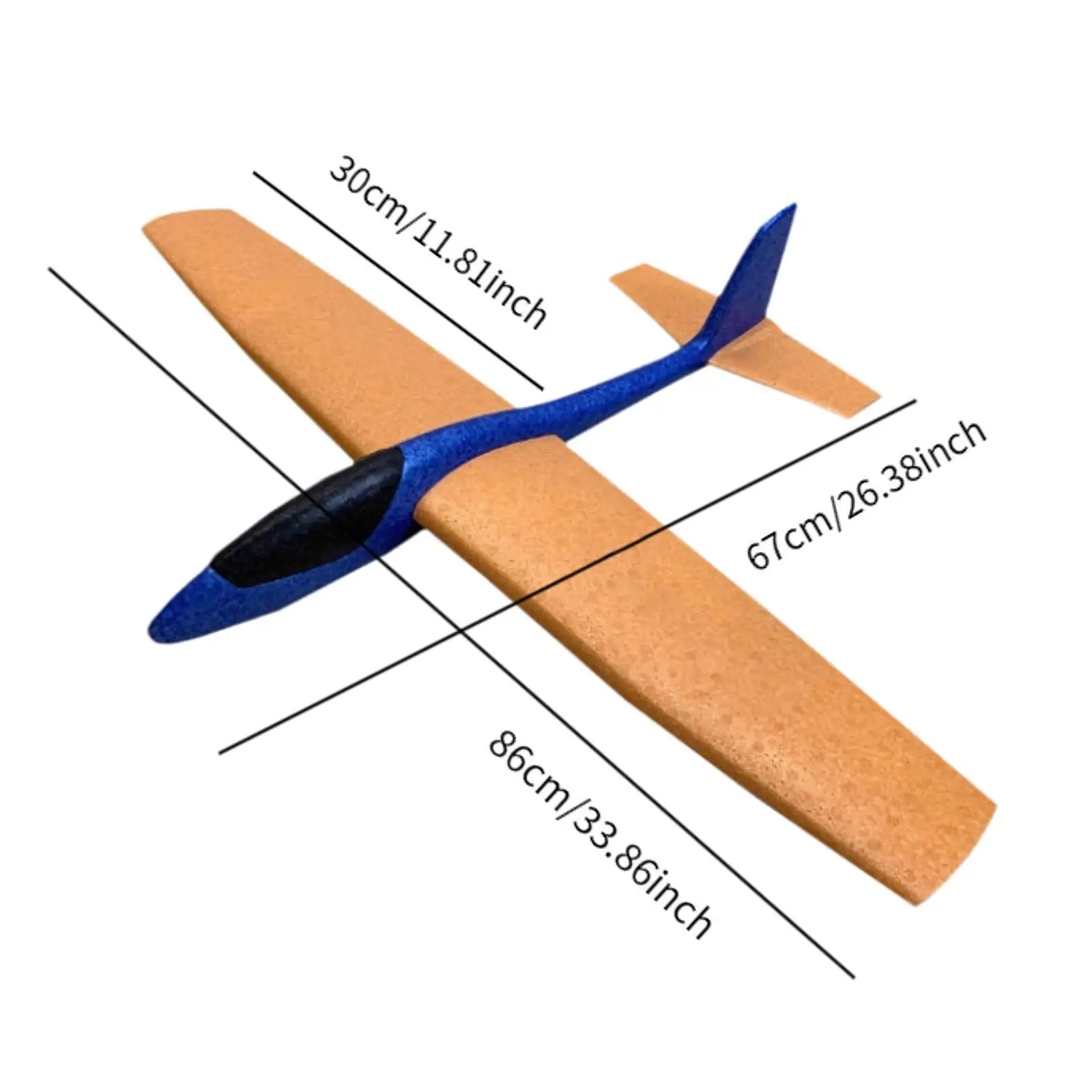 Planeur RC 86cm Mousse EPP Lance-main Jouet Volant