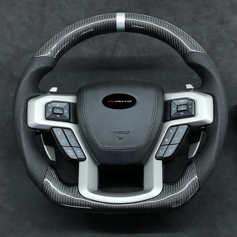 

Real Carbon Steering Wheel for Ford 150 2015 2016 2017 2018 2019 2020 carbon fiber real steering wheel