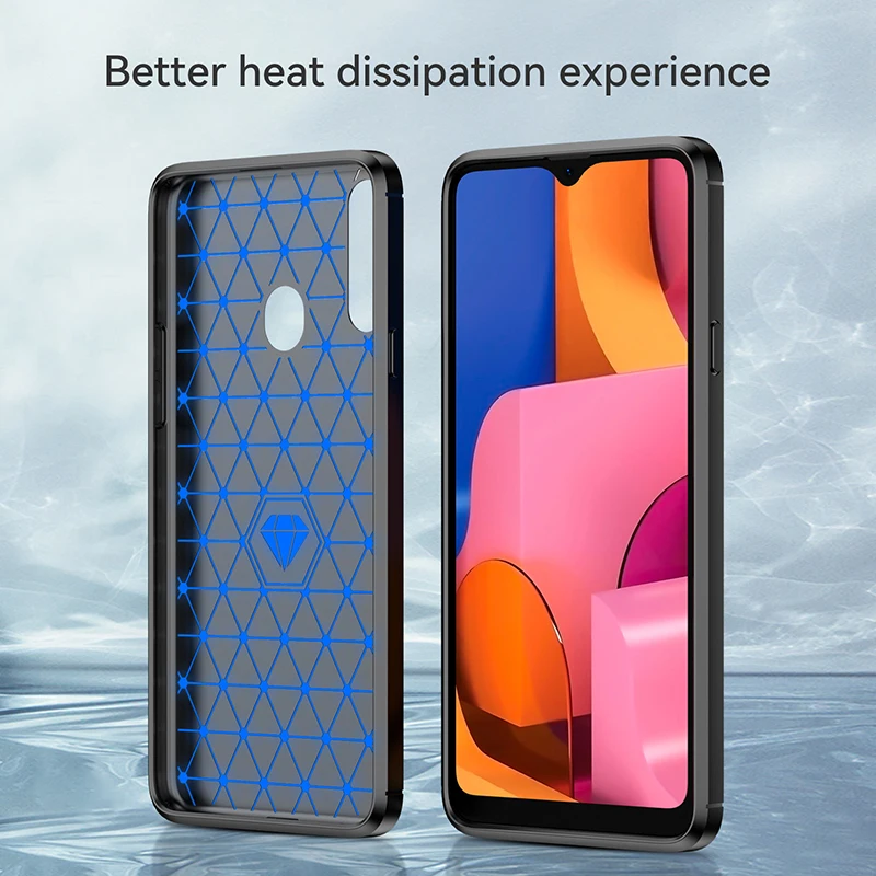 Shockproof Carbon Fiber Armor Case - Soft Protective Cover