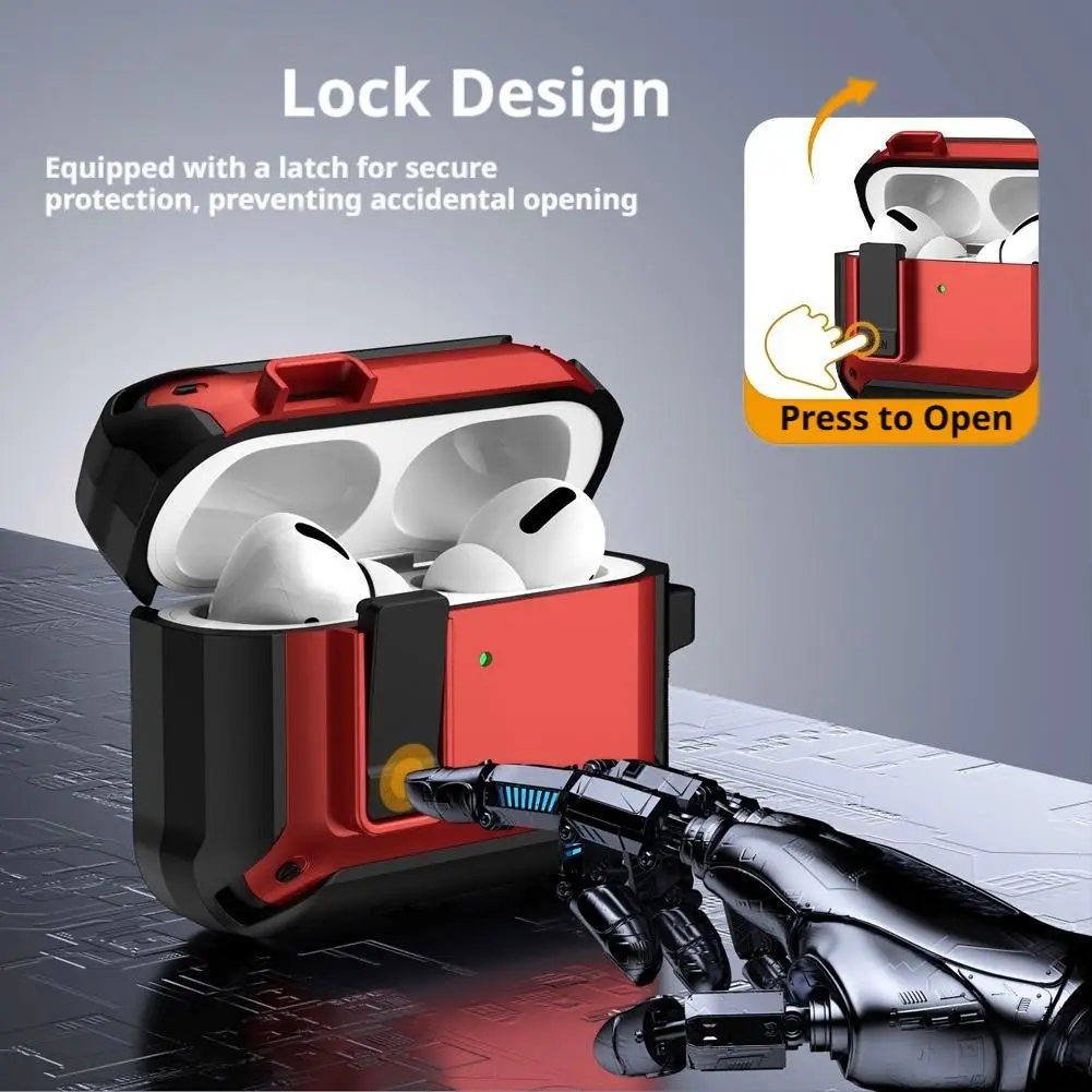 Premium Shockproof Protective Cover with Lock & Carabiner