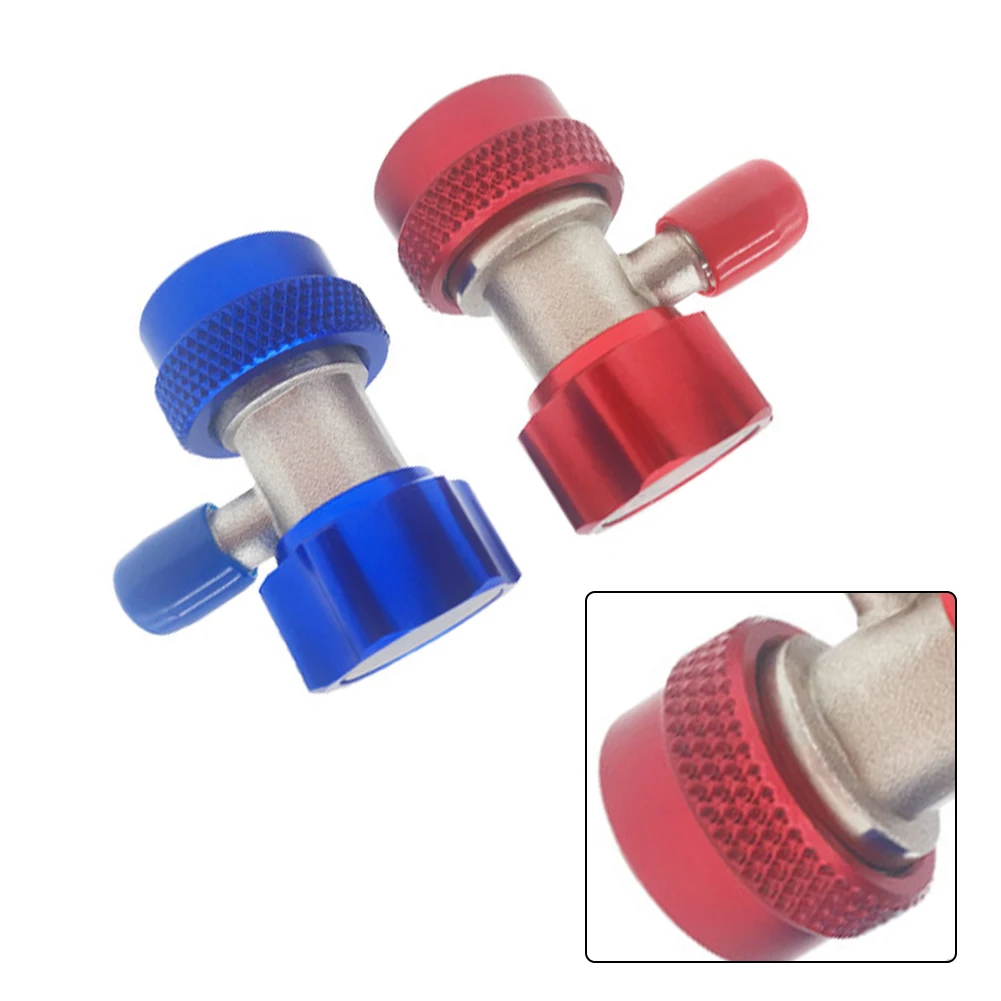 

Quick Fitting Coupler R134A High Pressure Air Connector Quick Low Pressure Red Blue Brass Connection Instrument Parts
