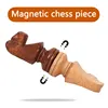 Wooden Magnetic Chess Pieces Children Toys Solid Wood Magnetic 2.2/2.5/3.5 Inch Piece Accessories No Board Puzzle Thinking Game 3
